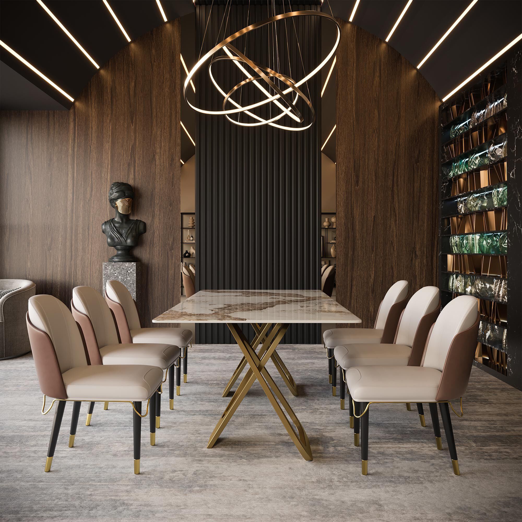 Стул из искусственной кожи GIULIA GRILLO INTELLETTUALE ARCH-00107049 - Вид №2