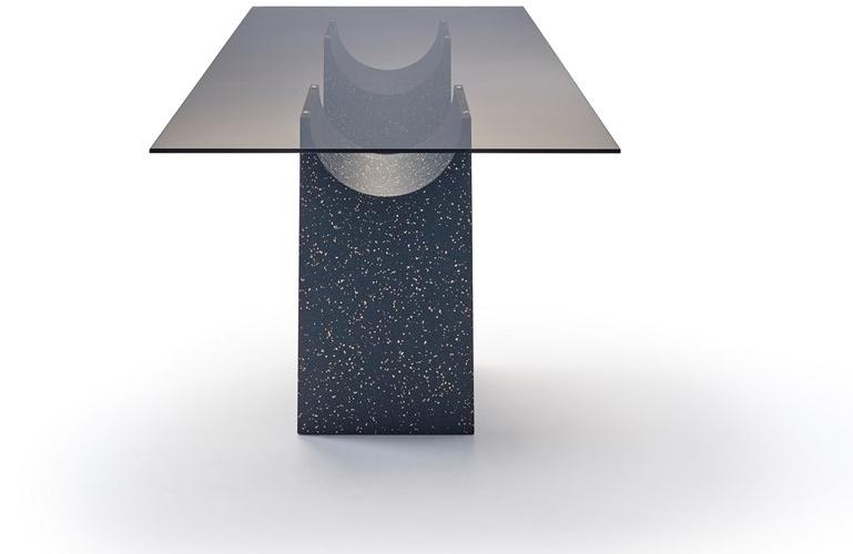 Sancal Прямоугольный стол со стеклянной столешницей и основанием iq surface Vestige sun-id-1487633 - Вид №3