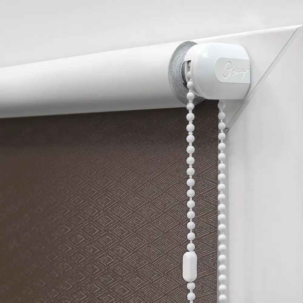 Штора рулонная блэкаут Ромб 50x160 см коричневая ЭСКАР STLM-2026376 - Вид №1