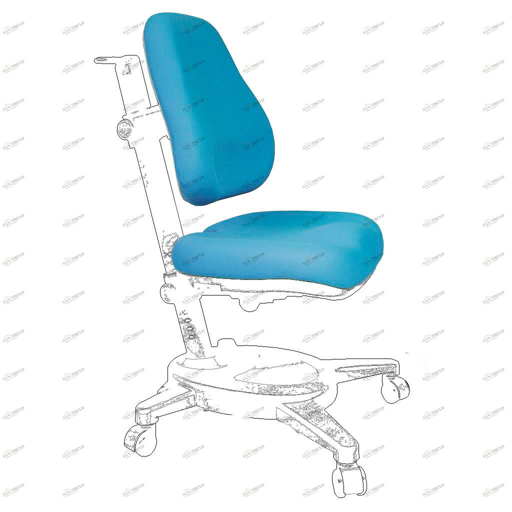 Чехол для кресла Y-110 голубой однотонный MEALUX  336210 Голубой Santreyd 