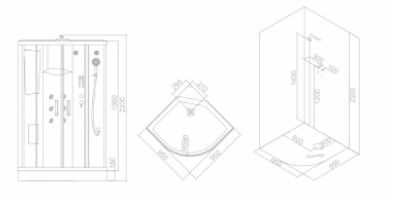 WU106А Душевая кабина SSWW WU - Вид №5