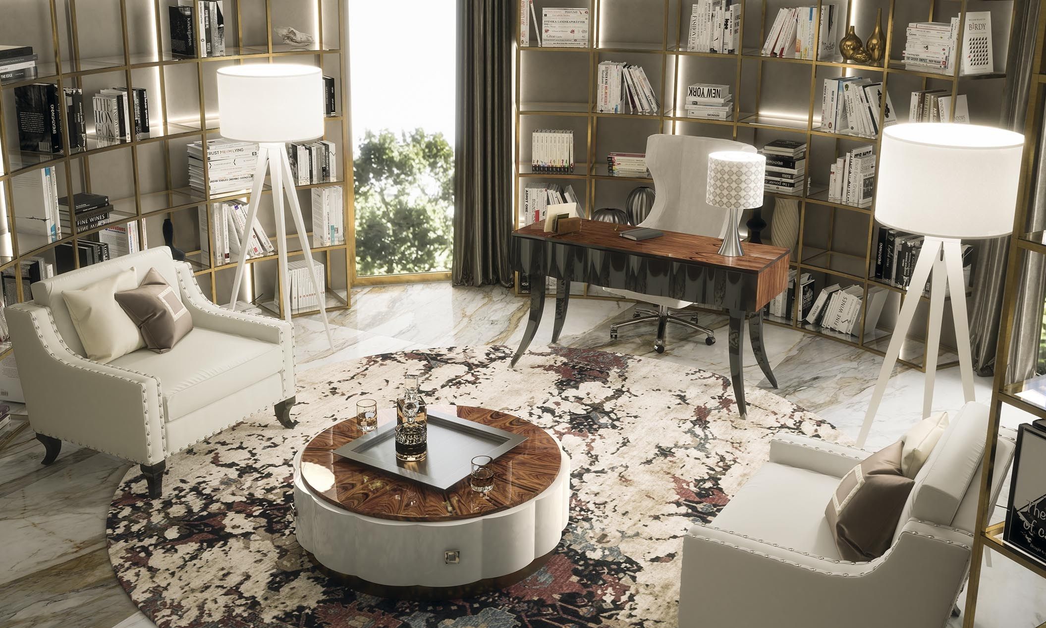 Письменный стол / туалетный столик из шпона GUERRA VANNI Оскар ARCH-00024984 - Вид №4