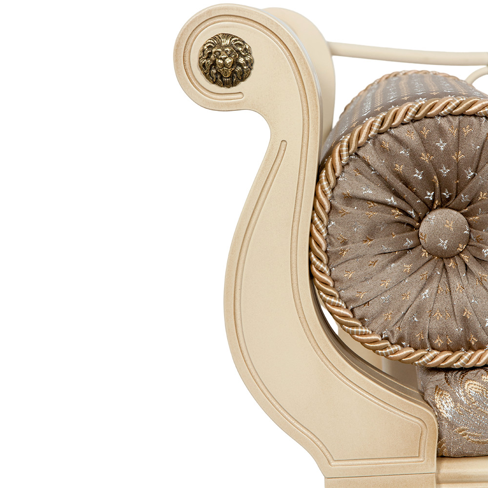 17117 Банкетка Флоренция Премиум Айвори Флора Беж BOGACHO 4627174555806 - Вид №5