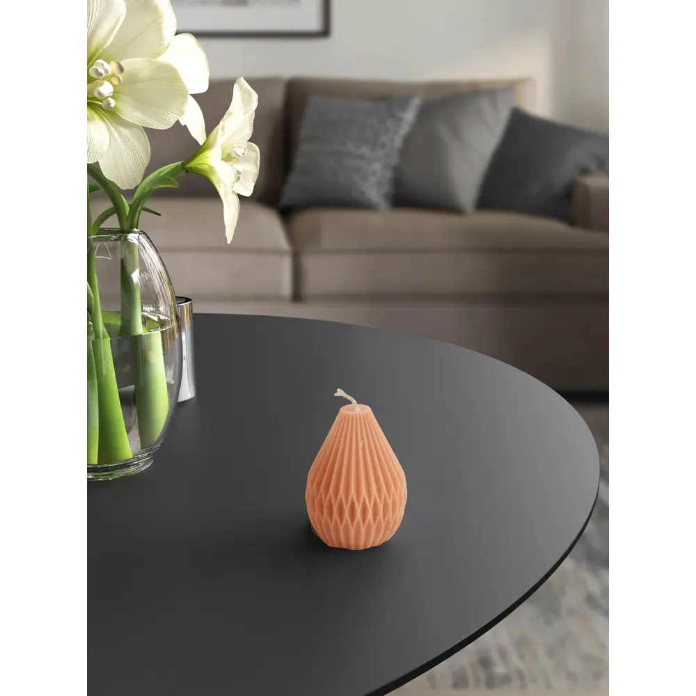 Свеча декоративная Пирамида розовая 7.5 см Santreyd STLM-2093228 - Вид №2