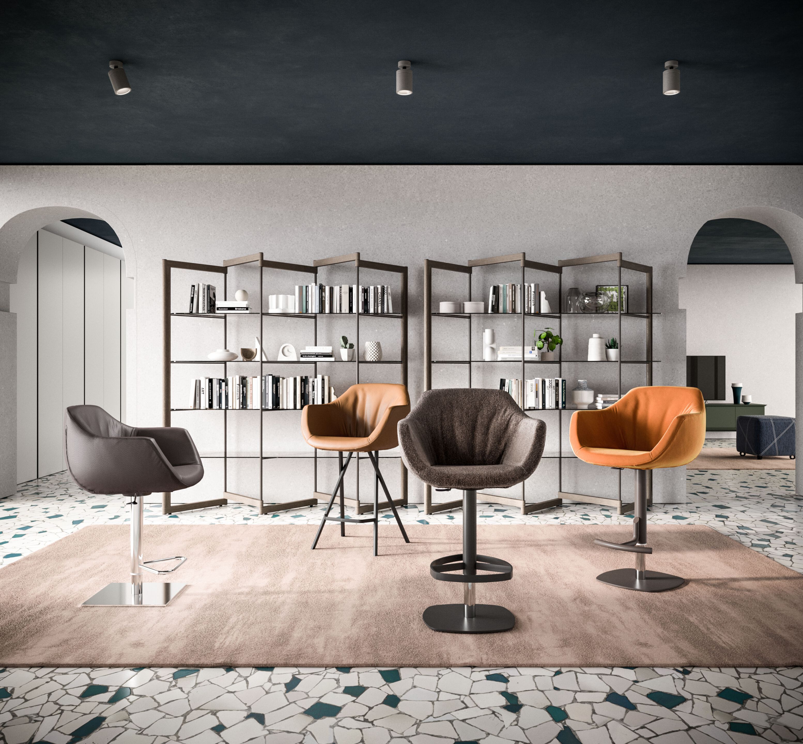 Кожаный мягкий стул Ozzio Italia BORIS ARCH-00057262 - Вид №1