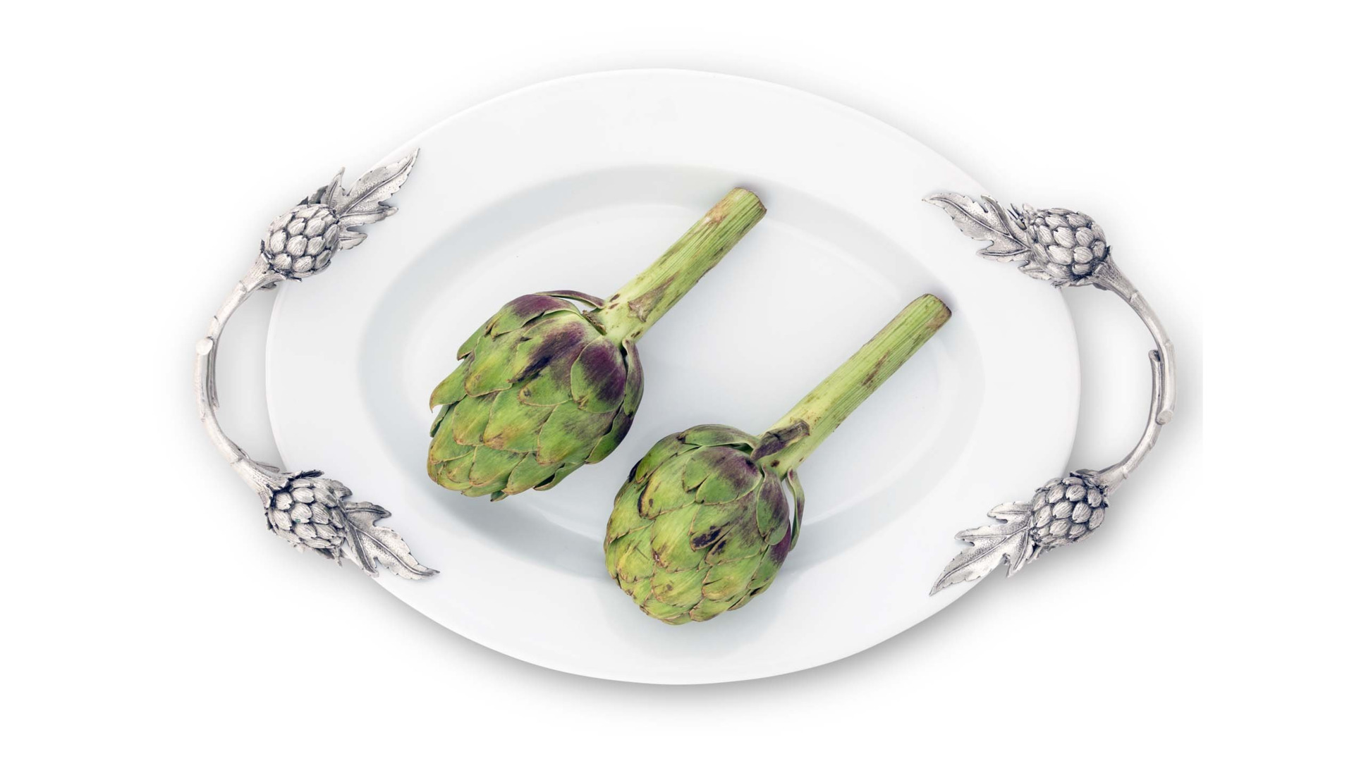 10648853 Vagabond House Блюдо сервировочное с ручками Vagabond House Артишок 48x30см, керамика Керамика  - Вид №3