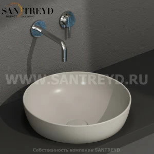 B6T38GH Встроенная раковина под столешницу круглая Ceramica Globo T-EDGE