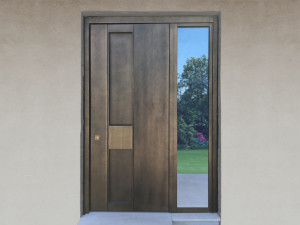 Проволочная створчатая бронированная дверь с металлическим облагораживанием