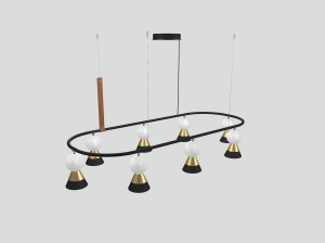 Металлический светодиодный подвесной светильник