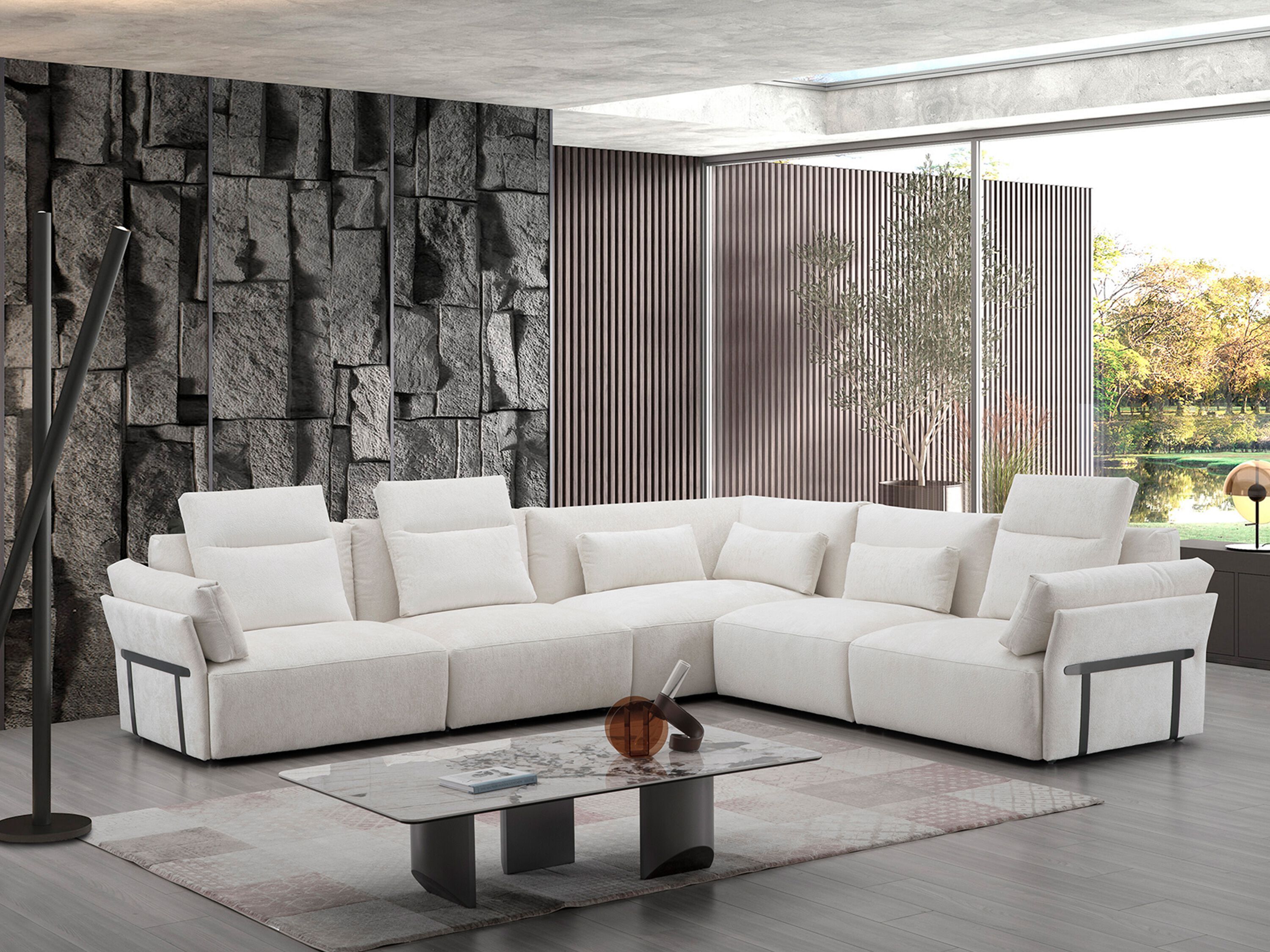 Модульный угловой диван из ткани CAMPO DE' FIORI Живерни ARCH-00028095 - Вид №8