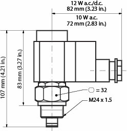 Danfoss EVM - электромагнитные пилотные клапаны EVM (NO) клапан cоленоидный 027B1132  - Вид №11