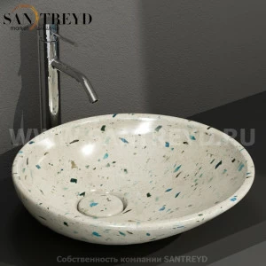 LAT50GB Накладная раковина на столешницу  круглая Ceramica Globo