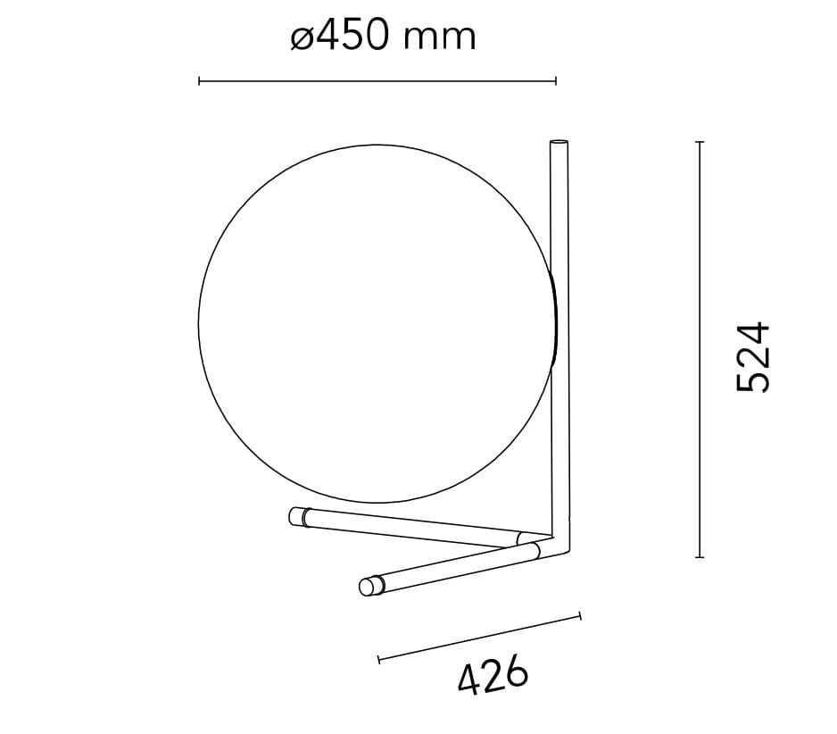 Настольная лампа из дутого стекла и металла Flos IC Lights ARCH-00138363 - Вид №2