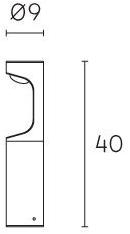 SOVIL Светодиодный столбик из литого алюминия  99184/16 - 99185/16  - Вид №6
