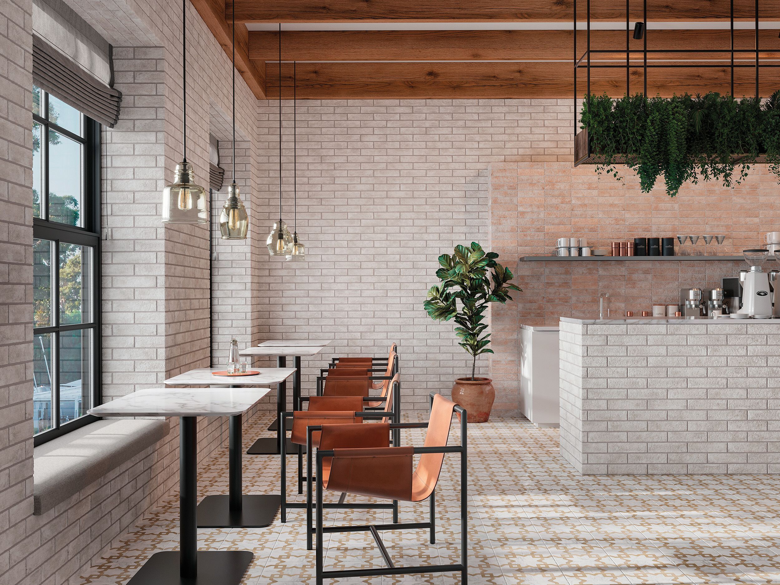 Пол / облицовка керамогранита с эффектом кирпича KERADOM CHELSEA ARCH-00102454 - Вид №1