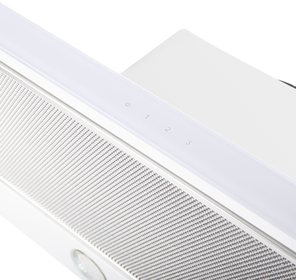 OUSE TOUCH 60 Glass White Вытяжка ouse touch 60 белый/белое стекло/ • тип: встраиваемая• цвет: белый• управление: сенсорное• ширина, мм: 600• полная потребляемая мощность, вт: 190• количество скоростей: 3• максимальная производительность, м3/ч: 750• диаме Santreyd  - Вид №12