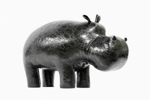 Пуф "Бегемот" мини темно-серый EUROSON БЕГЕМОТ, ЖИВОТНЫЕ 126001 -