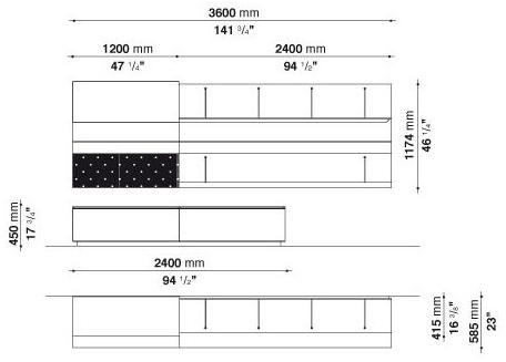 B&B Italia Стенка открытая с дверцей Pab sun-id-1474226 - Вид №16