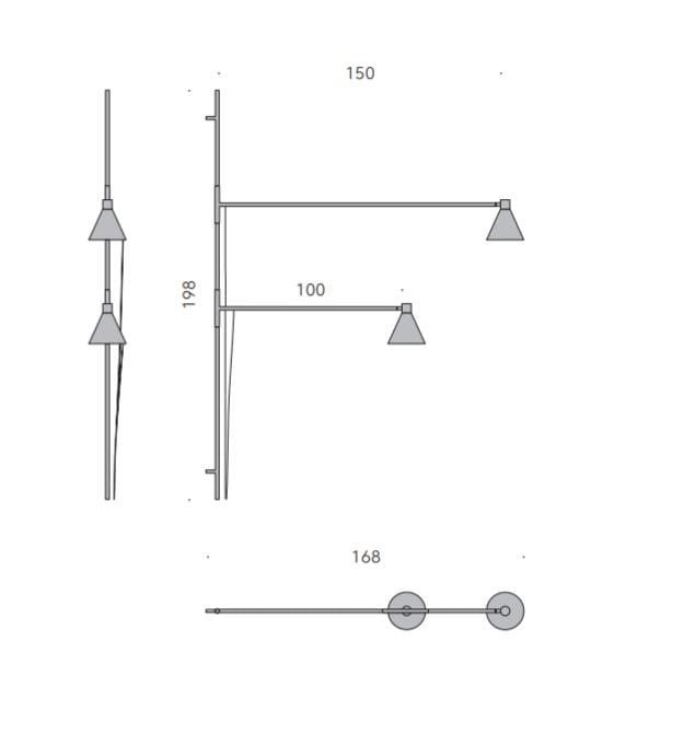 Алюминиевая лампа с порошковым покрытием с регулируемой яркостью DE PADOVA Примечание ARCH-00132594 - Вид №2