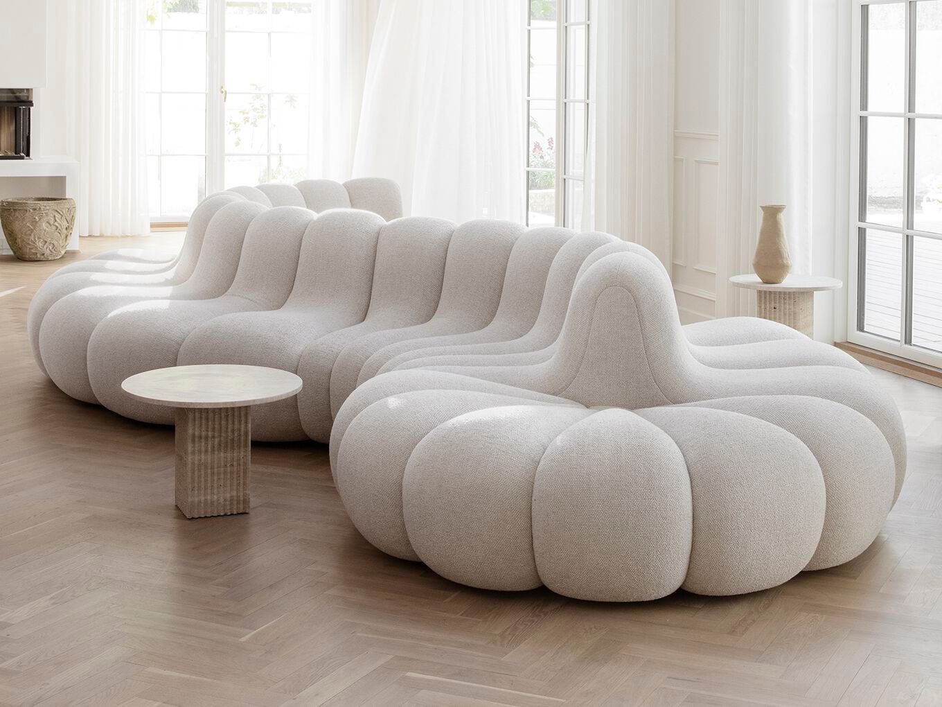 Модульный изогнутый двухсторонний диван из ткани NORR11 JAGGER LOUNGE ARCH-00079752 - Вид №3