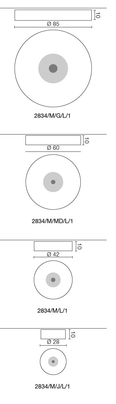 Светодиодный настенный светильник из метакрилата Martinelli Luce CORONA ARCH-00079537 - Вид №11