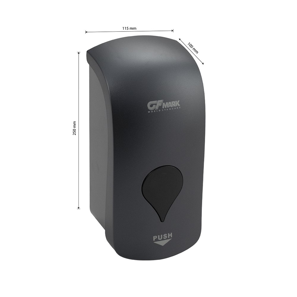 GFmark - Дозатор ПЕНЫ, пластик АБС, ЧЁРНЫЙ, КОМБИНИРОВАННЫЙ, большой, с глазком, 1000 мл, код: 658  - Вид №7