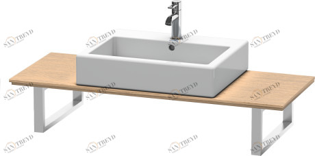 XL012C05252 X-Large Консоль для накладных раковин и встраиваемых умывальников Европейский дуб, декор Duravit