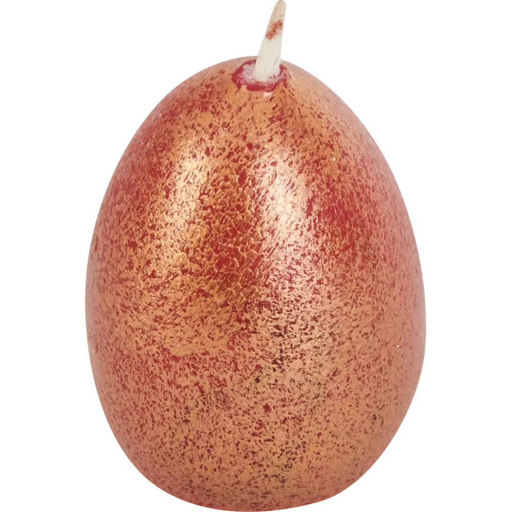 Свеча парафиновая Яйцо-3 малое красное с росписью 5,5 см EVIS STLM-2067445
