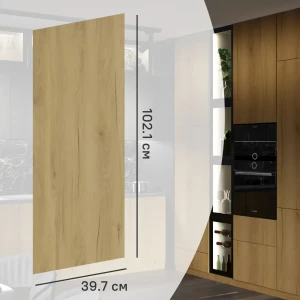 Фасад кухонного шкафа Верея 39.7x102.1 см KONSENSA ЛДСП цвет дуб гудзон золотой