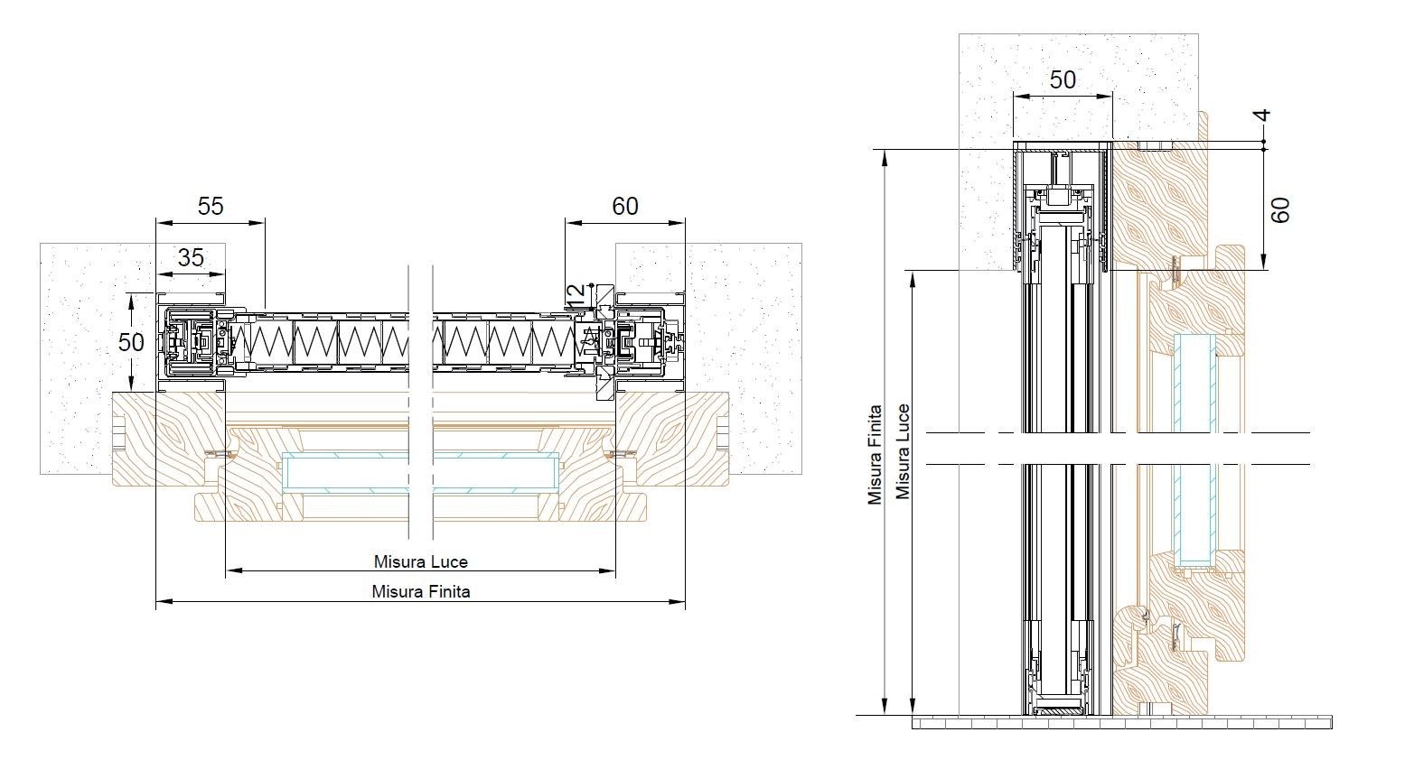 Плиссированная встраиваемая москитная сетка Mv Line москитные сетки-встраиваемые сбоку ARCH-00038220 - Вид №2