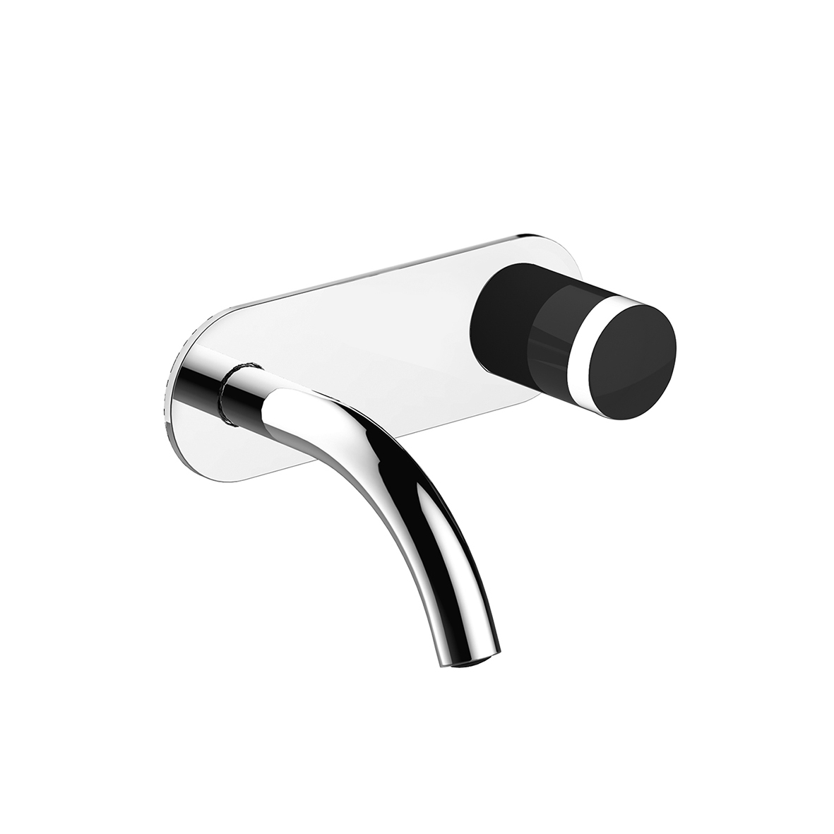 S010SB+M011A  Смеситель из стены для раковинывылет 15 см без ручки ограничитель потока воды до 5 л/мин при 3 бар впуски 1/2'' без донного клапана Звукоизолированные ручки заказываются отдельно, см. раздел ''Ручки'' Fantini Rubinetti NICE