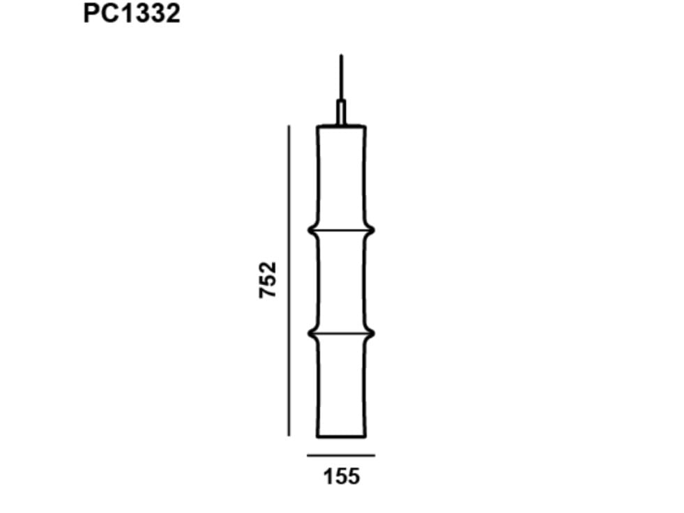 Опаловое стекло ручной работы светодиодный подвесной светильник BROKIS Бамбуковый лес ARCH-00149617 - Вид №42