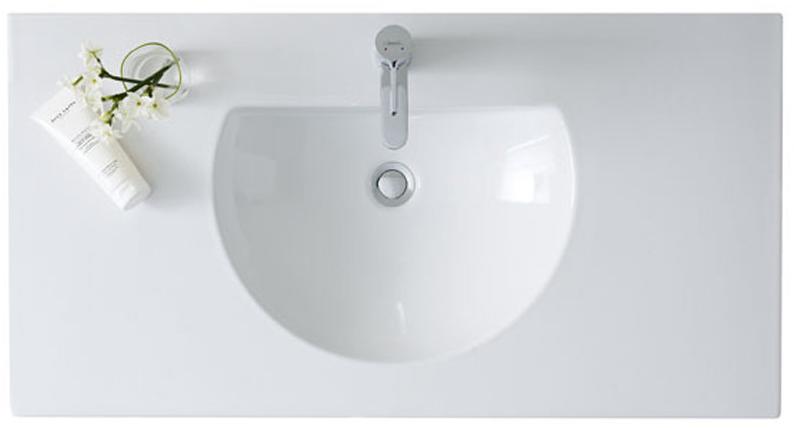 049910 Подвесная раковина настенная овальная Duravit Darling New белая - Вид №1