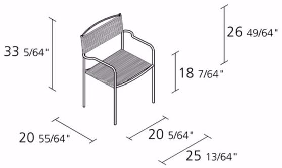 Alias Садовый стул с подлокотниками Green pvc sun-id-1467348 - Вид №4
