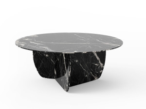 Круглый мраморный журнальный столик
