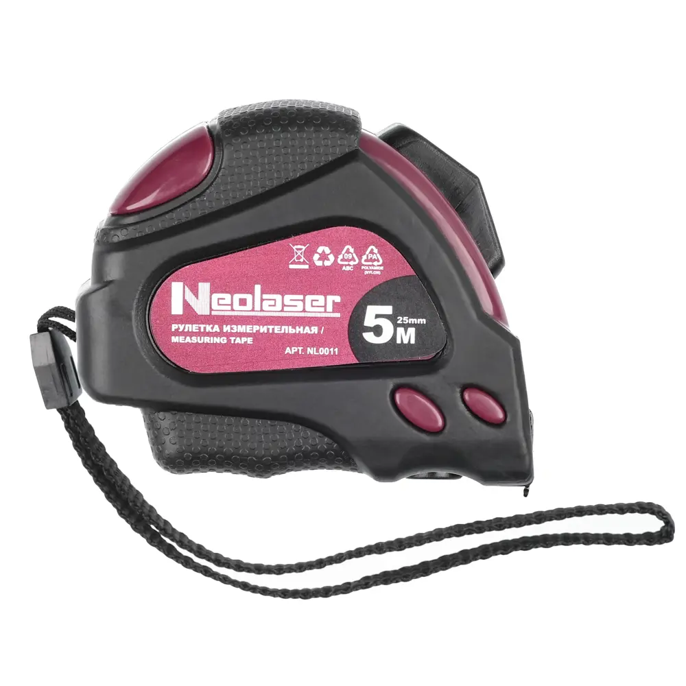 Рулетка Neolaser NL0011 с автоблокировкой и крючком True-Zero 5м 89430807 STLM-1575030 - Вид №1