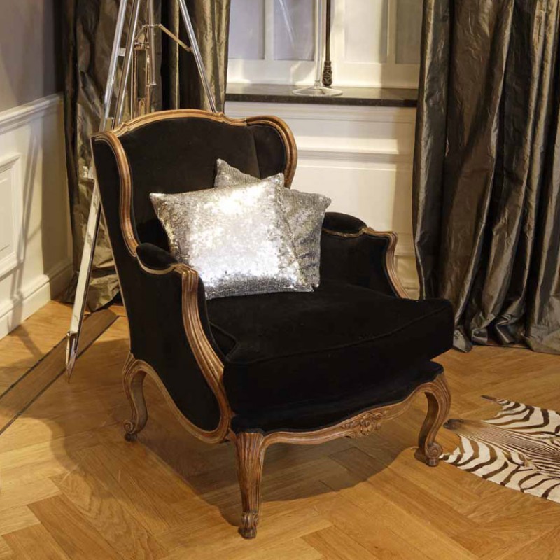 Кресло Grand Pere от Eichholtz черное EICHHOLTZ ДИЗАЙНЕРСКИЕ, EICHHOLTZ 062241 Черный  - Вид №4