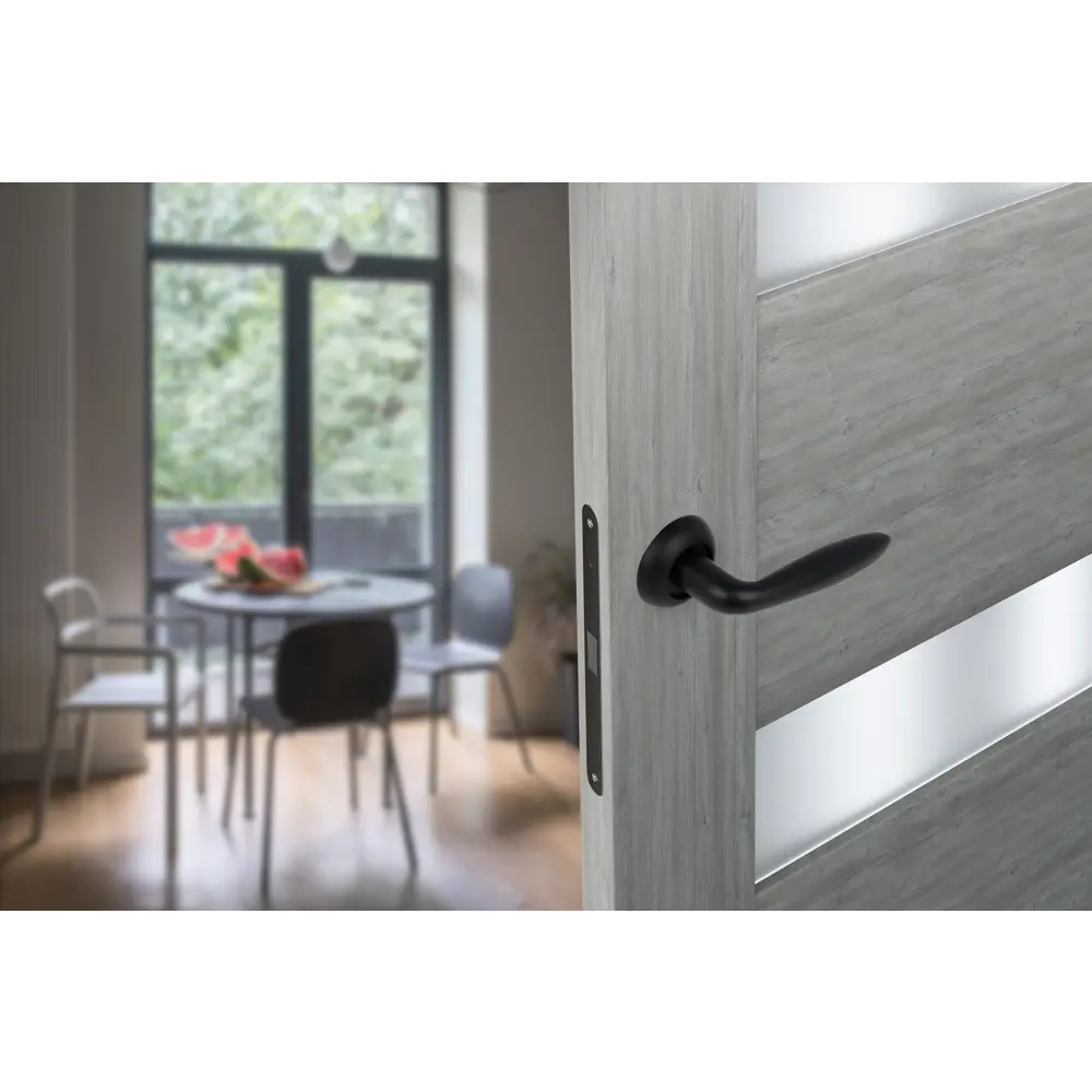 Дверные ручки Edson EDS-74B-R1 в глянцевом черном исполнении 85170359 STLM-0059377 - Вид №6