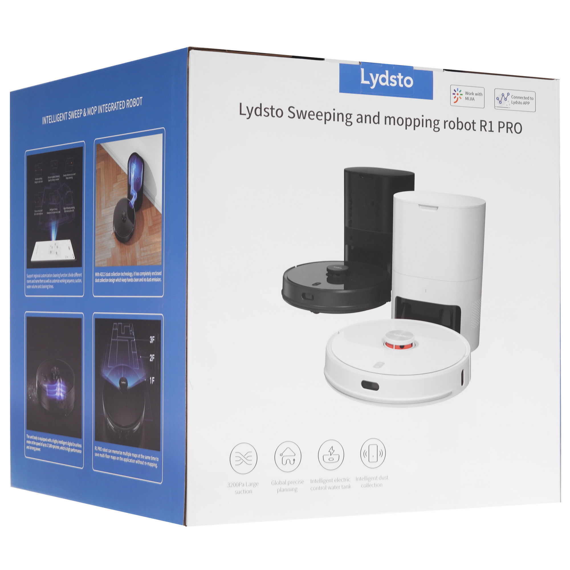 5054640 Робот-пылесос Lydsto Sweeping and Mopping Robot R1 черный STDN-0114156 - Вид №13