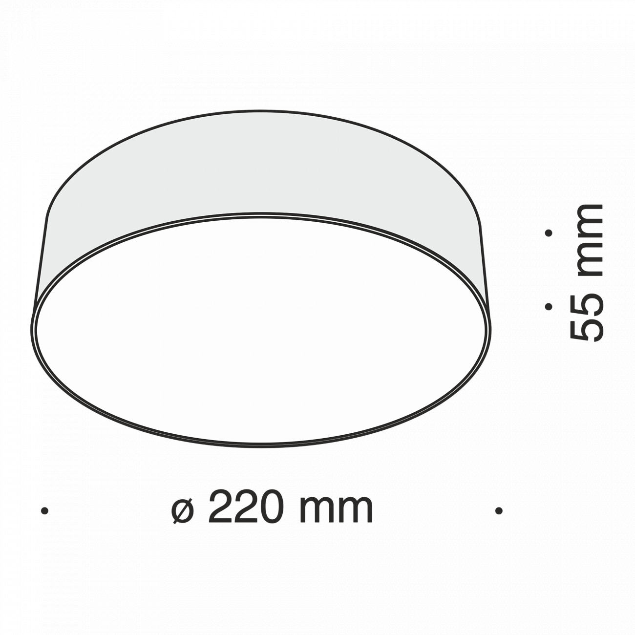 Светильник потолочный светодиодный 22 см белый Zon C032CL-L32W4K TECHNICAL CEILING & WALL 00-3956939 Белый  - Вид №1