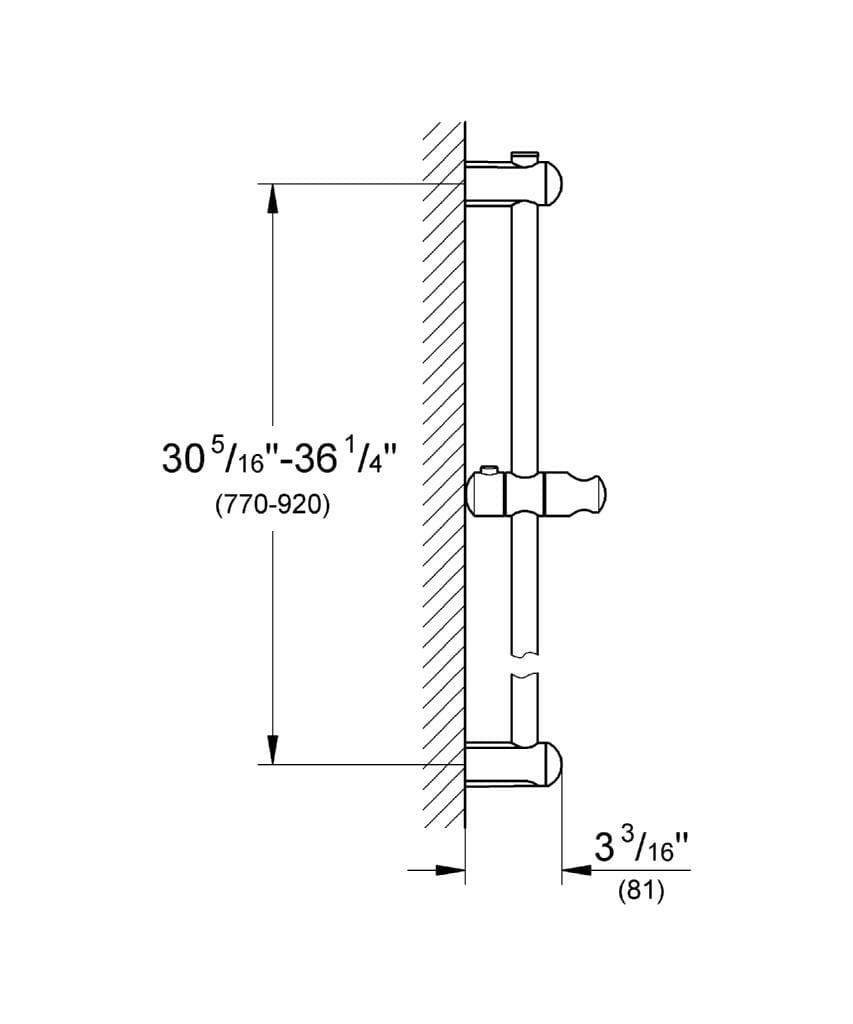 Выдвижной стержень вверх и вниз Grohe Euphoria ARCH-00033441 - Вид №5