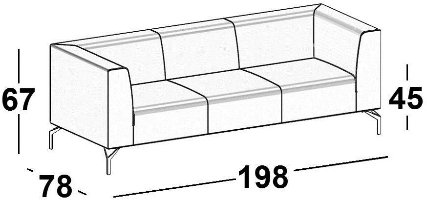 Luxy Мягкий диван из ткани Chic sun-id-1437956 - Вид №5
