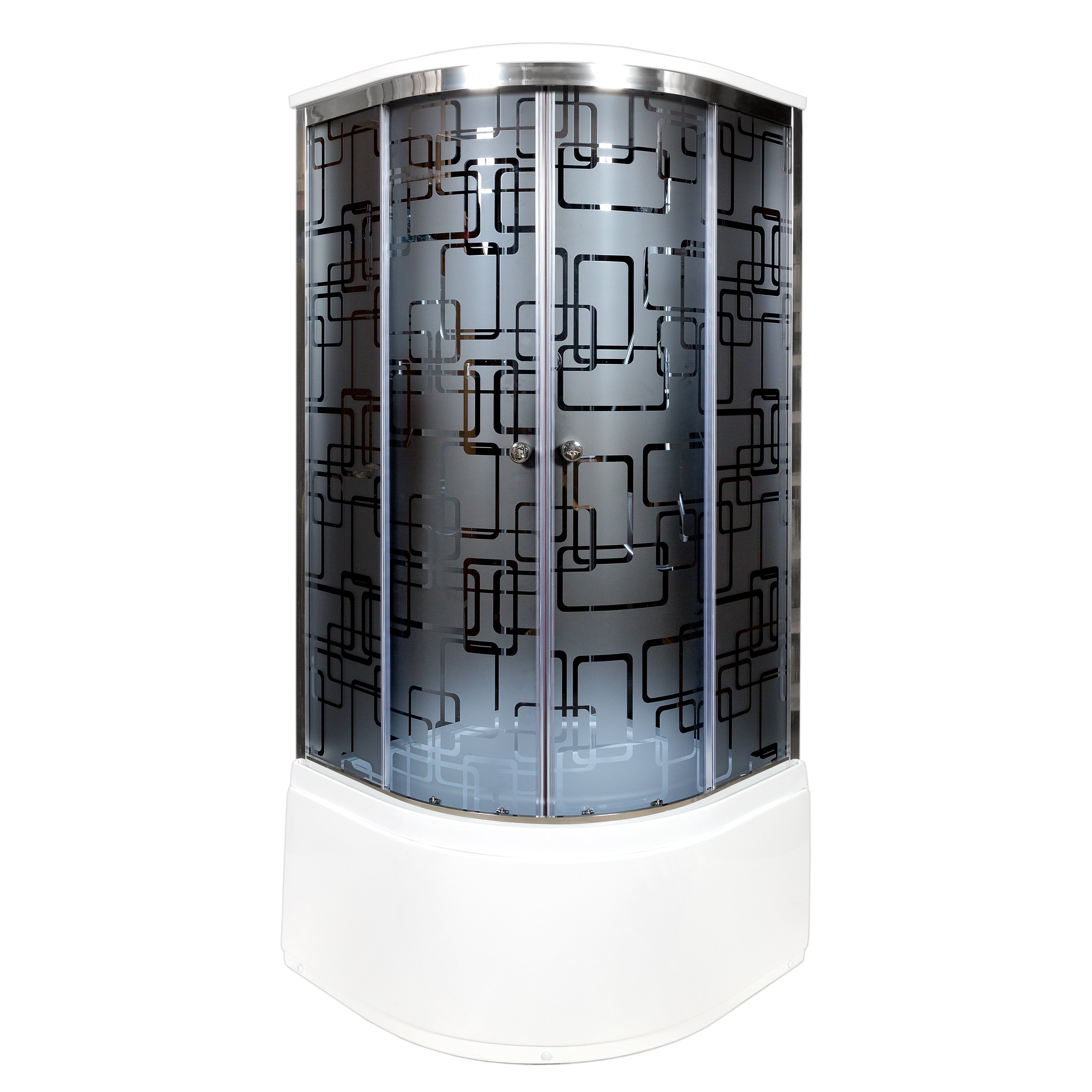 ЕМ1512 L LED Душевая кабина DETO Серия EM BМ4510 с гм. и эл. BLACK - Вид №17