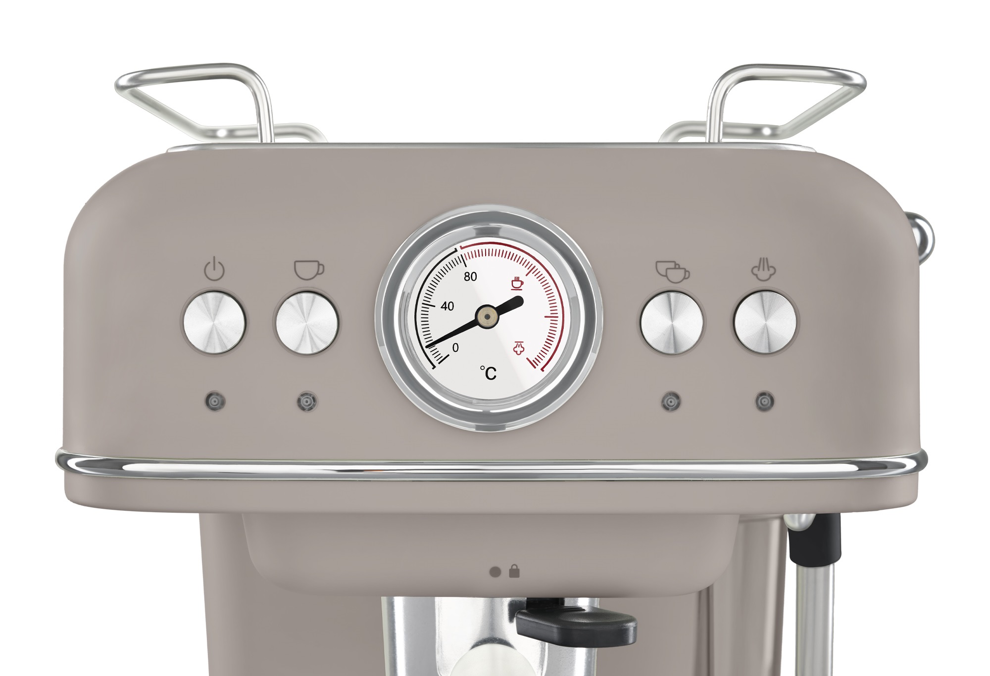 9146252 Кофеварка рожковая Tesler ECM-245 SAND GREY серый STDN-0017343 - Вид №5