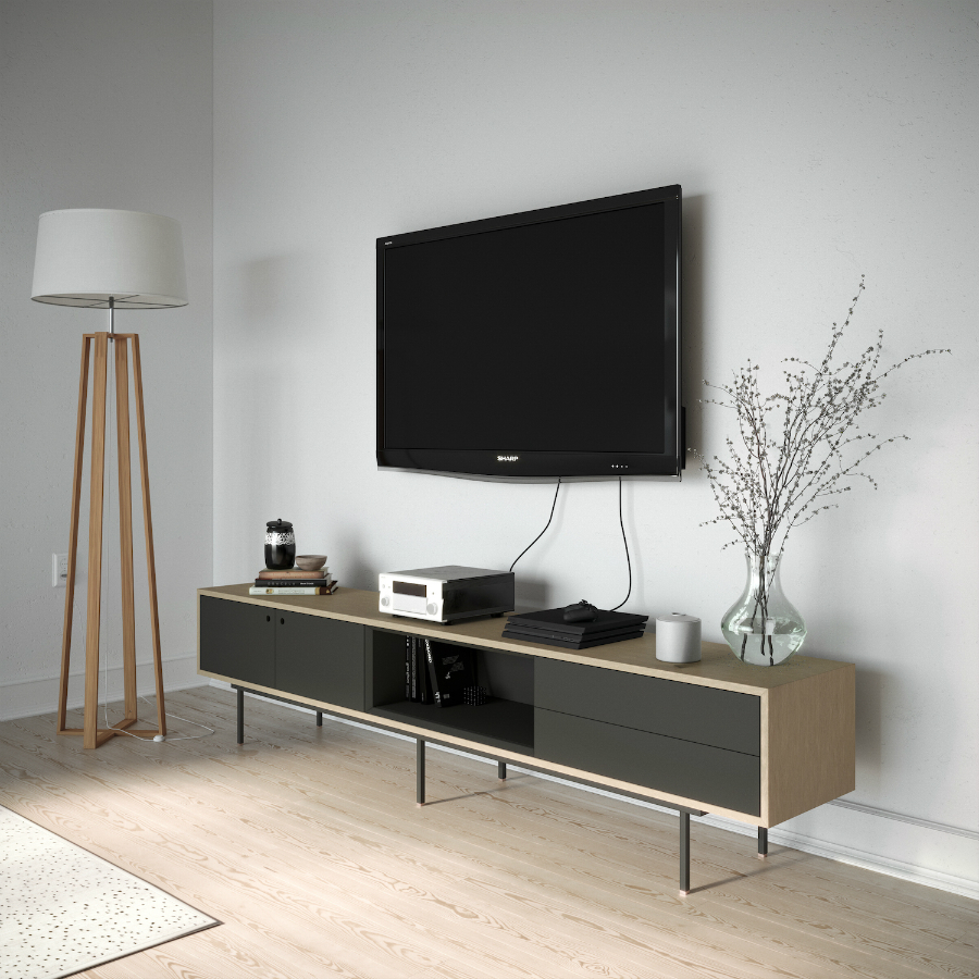 Тумба под ТВ Ultra, черная BraginDesign BR0292Б - Вид №1