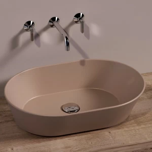 WA02MOKAMATT Накладная раковина на столешницу  овальная Simas