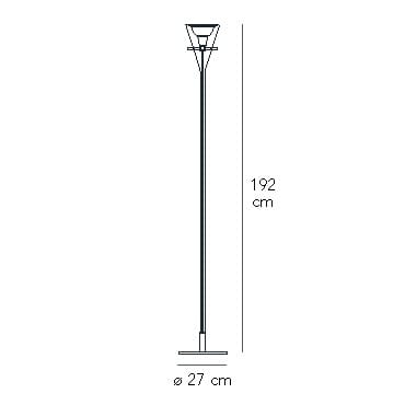 Торшер из алюминия и стекла FontanaArte ARCH-00039506 - Вид №6