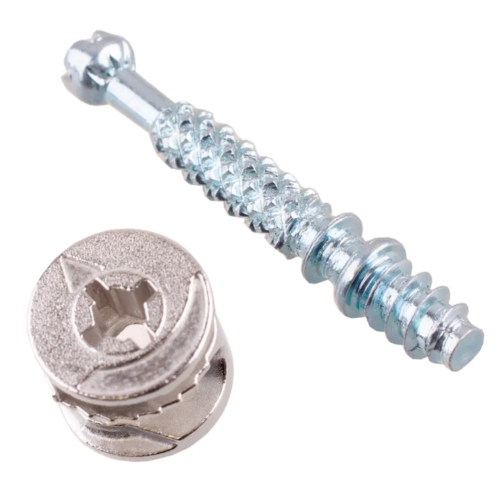 Набор эксцентриковых стяжек 18×34 мм сталь серебристый 4 шт. 89442771 Santreyd STLM-1584189