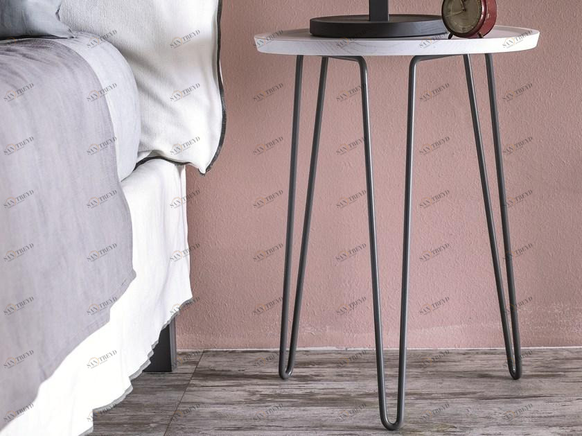 Gervasoni Круглый прикроватный столик из ореха Beds sun-id-1490726