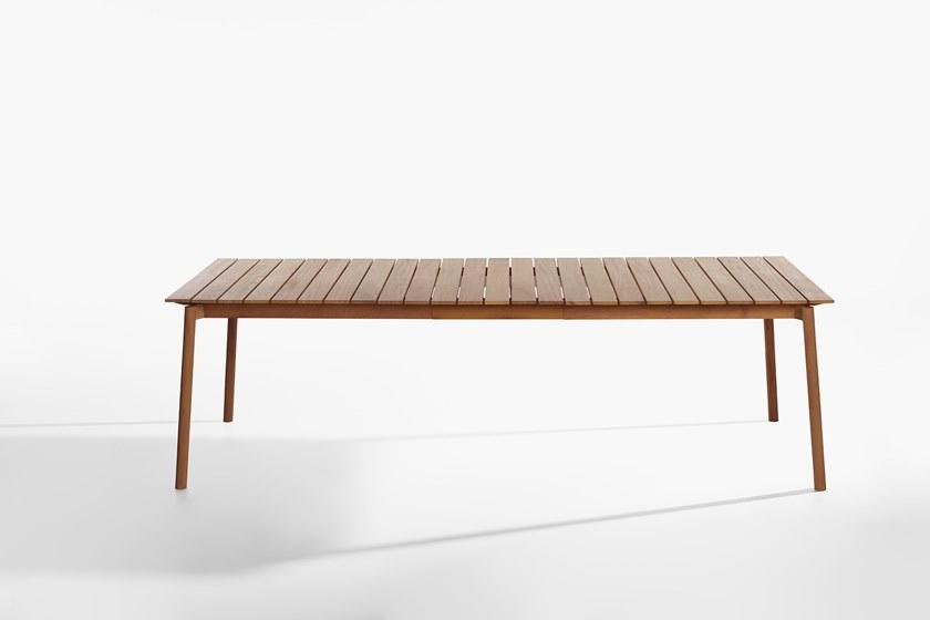 Potocco Прямоугольный садовый стол раздвижной в ироко Dock 897/tr - Вид №1